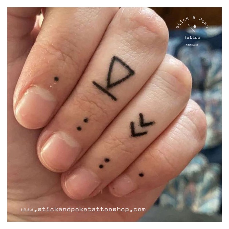 to stick and poke)