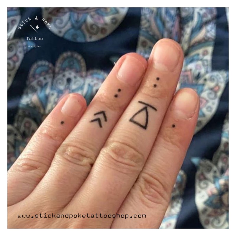 Hand Poked Hand  Finger Tattoos  YouTube